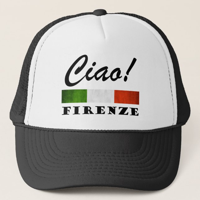 Casquette Drapeau italien Florence Italie de Ciao Firenze (Devant)