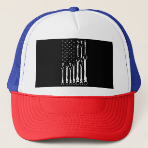 Casquette Drapeau mécanique Drapeau patriotique américain Mé
