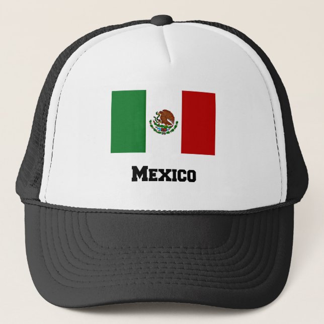 Casquette Drapeau mexicain et texte (Devant)