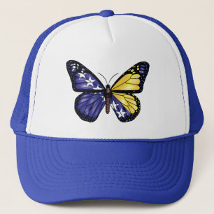Casquette Drapeau monarque papillon de Bosnie