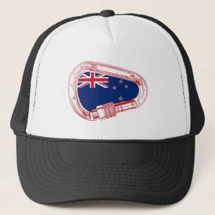Casquette Drapeau néo-zélandais Escalade carabiner