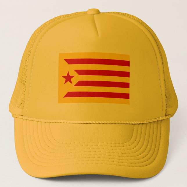 Casquette Drapeau rouge étoilé de Catalogne (Devant)