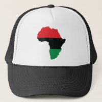 Drapeau rouge, noir et vert de l'Afrique