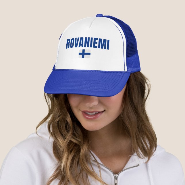 Casquette Drapeau ROVANIEMI Finlande (En situation)