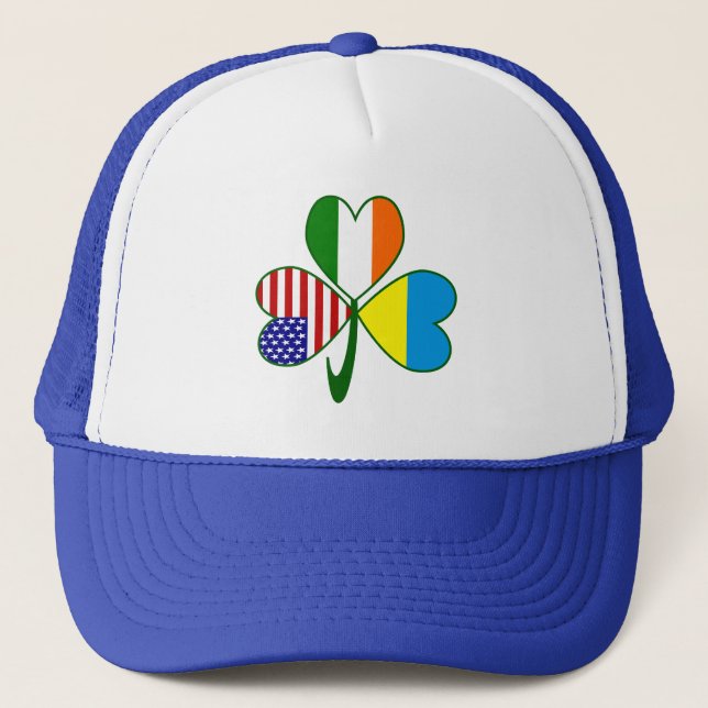 Casquette Drapeau Shamrock ukrainien (Devant)