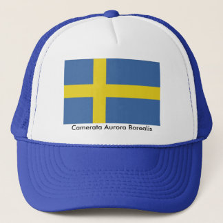 Casquette Drapeau suédois, l'aurore Borealis de Camerata