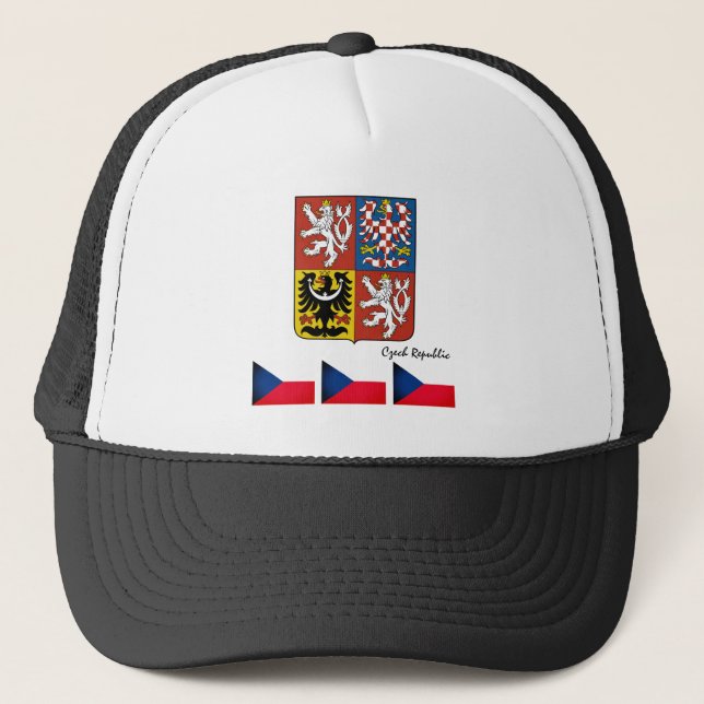 Casquette Drapeau tchèque, Emblem & République tchèque mode  (Devant)