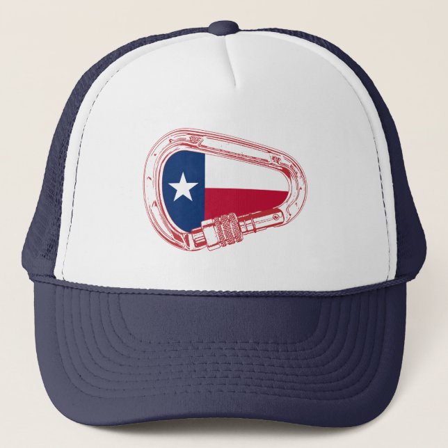 Casquette Drapeau Texas Escalade carabiner (Devant)