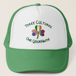 Casquette Drapeau trèfle personnalisé arménien irlandais amé