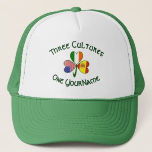 Casquette Drapeau trèfle personnalisé Espagne Irlande États-