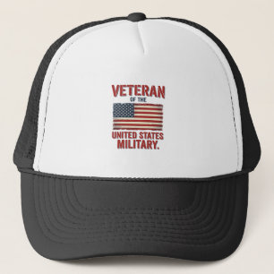 Casquette Drapeau USA de vétéran vintage dessin vectoriel mi