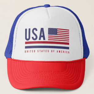 Casquette Drapeau USA et code ISO Alpha-3 Design