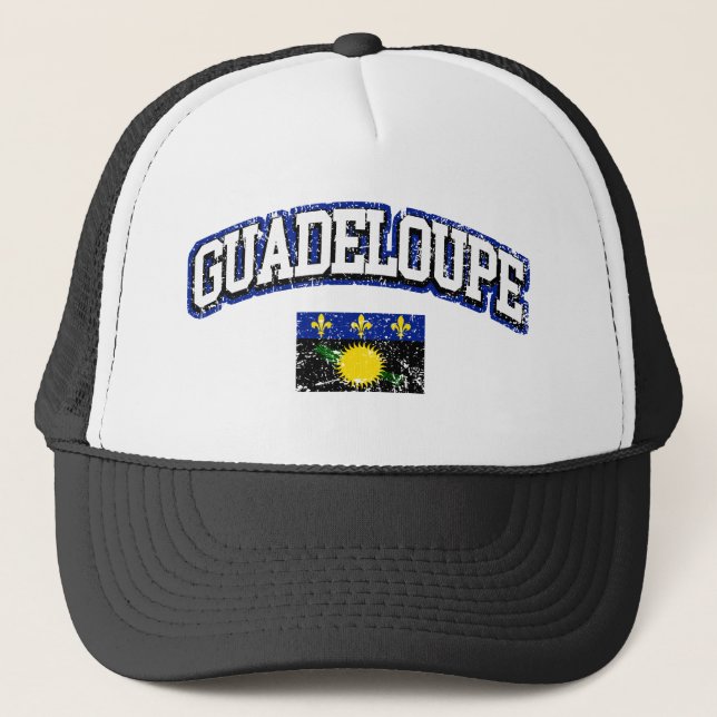 Casquette Drapeau Vintage de Guadeloupe (Devant)