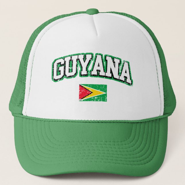 Casquette Drapeau Vintage Guyana (Devant)