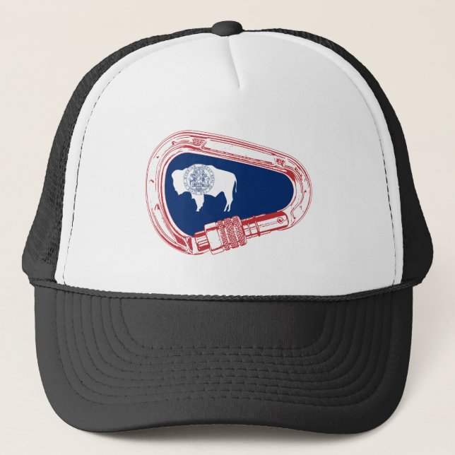 Casquette Drapeau Wyoming Escalade Carabiner (Devant)