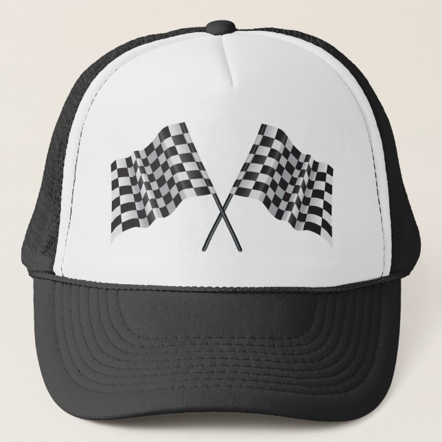 Casquette drapeaux croisés checkered (Devant)