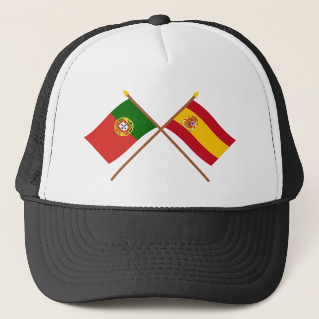 Casquette Drapeaux croisés du Portugal et de l'Espagne (Devant)