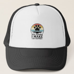 Casquette Dresseur de chiens, je fais asseoir, vintage, chem