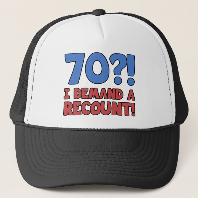 Casquette Drôle 70e anniversaire Gag cadeau (Devant)
