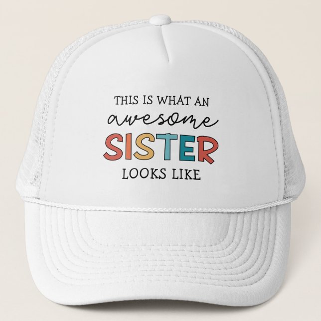 Casquette Drôle Awesome Soeur | Cadeaux pour la meilleure so (Devant)