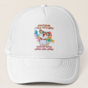 Casquette Drôle chat parler à lui-même - mignon et humoristi