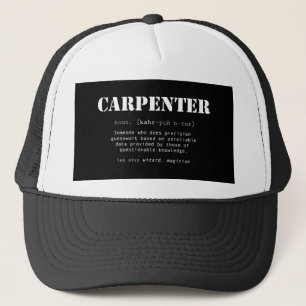Casquette Drôle de don de charpentier - Définition du dictio