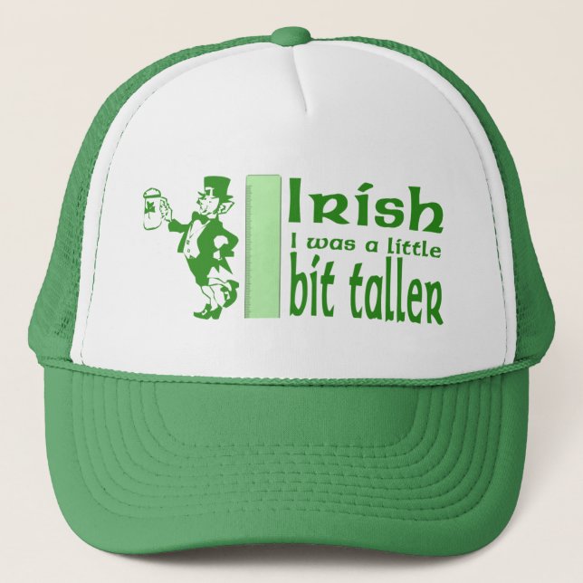 Casquette drôle de lutin de souhait d'Irlandais (Devant)