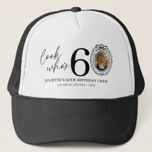 Casquette Drôle de regard, 60 ans ! Photo 60e anniversaire