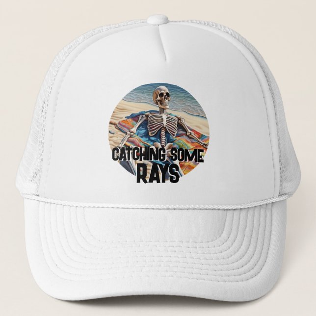 Casquette Drôle De Regarder Quelques Rayons Skeleton T-Shirt (Devant)