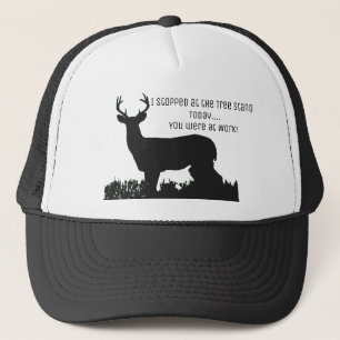 Casquette drôle de support d'arbre de chasse de