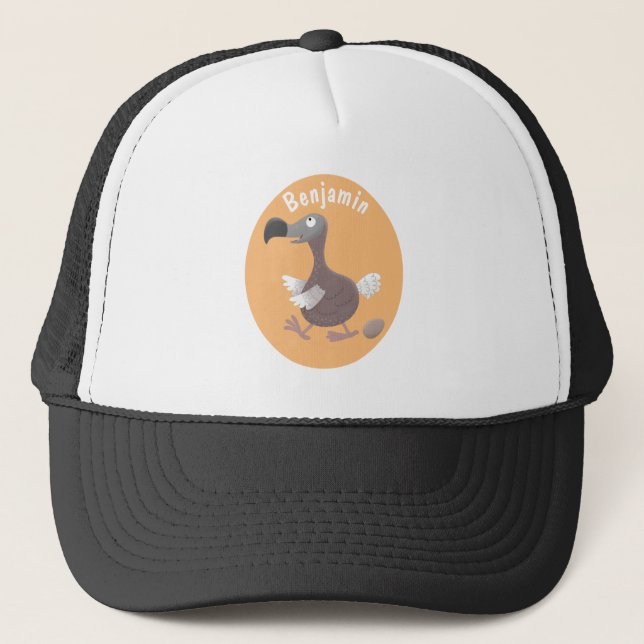 Casquette Drôle dessin animé d'oiseau de dodo (Devant)