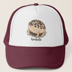 Casquette Drôle dessin de grenouille à pluie dans le désert