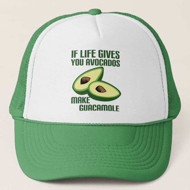 Casquette Drôle Guacamole Avocado Joke (Devant)