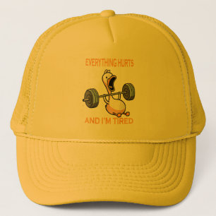 Casquette Drôle gymnase canard Citer tout fait mal et je sui