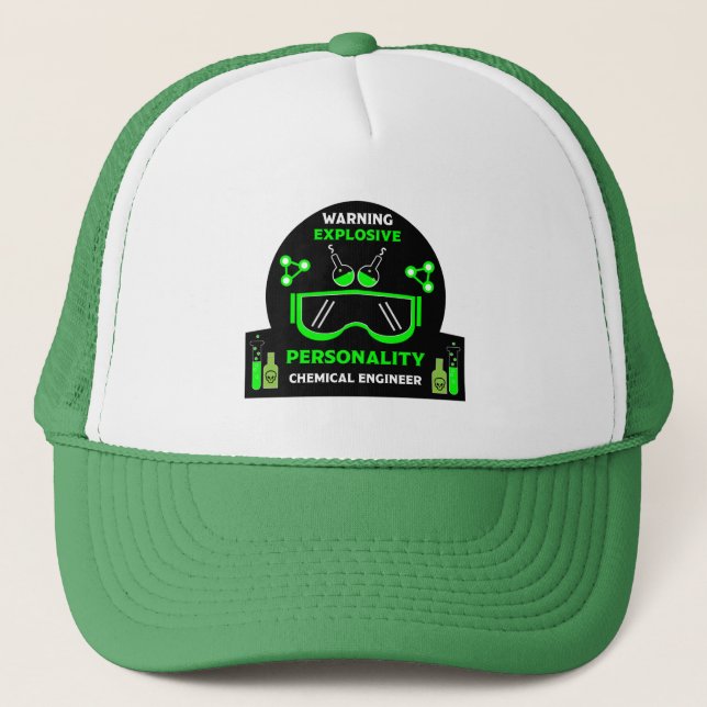 Casquette Drôle Ingénieur Chimique Cadeaux (Devant)