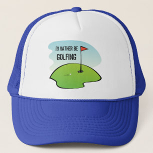Casquette Drôle Je Préférerais Faire Du Golf Golf Vert Golfi