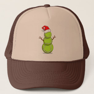 Casquette Drôle joueur de tennis Snowman cadeau de Noël