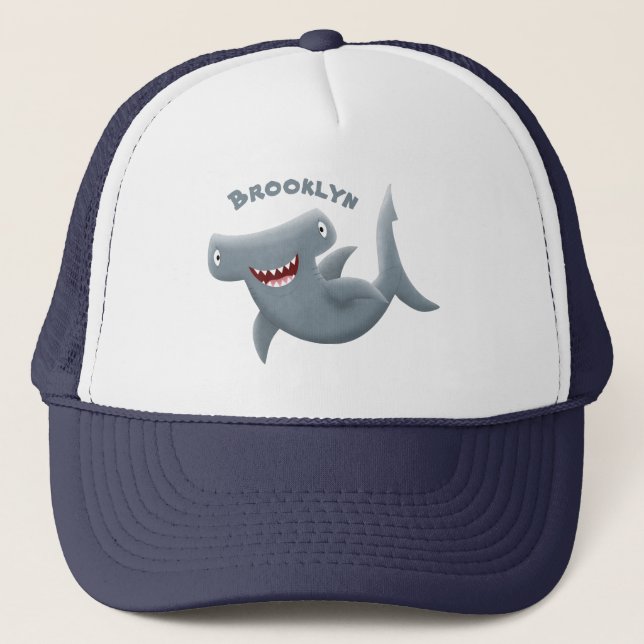 Casquette Drôle mignon requin marteau dessin animé (Devant)