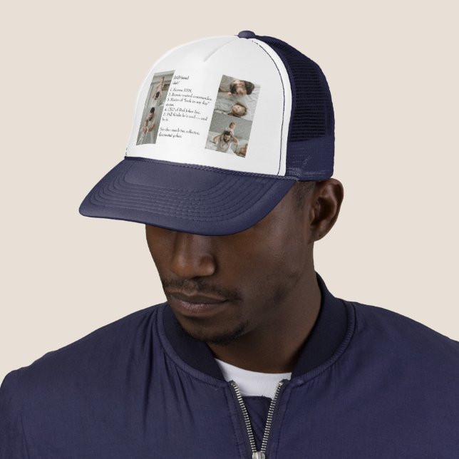 Casquette Drôle Papa Définitions Chapeau de camion - Photo C (En situation)