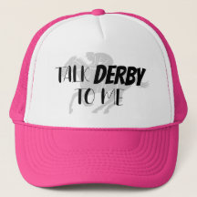 Drôle Pink Parler Derby à moi Trucker Hat