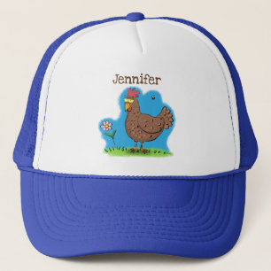 Casquette Drôle poulet rustique whimsical dessin animé