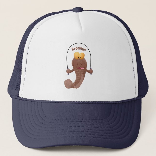 Casquette Drôle sauter boudskipper poisson dessin animé (Devant)