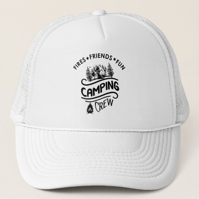 Casquette Drôle slogan de l'équipe de camping camper amis ca (Devant)