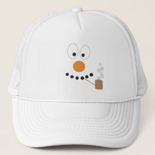 Casquette Drôle Snowman Visage mignon Dessin