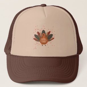 Casquette Drôle Thanksgiving Turquie en automne