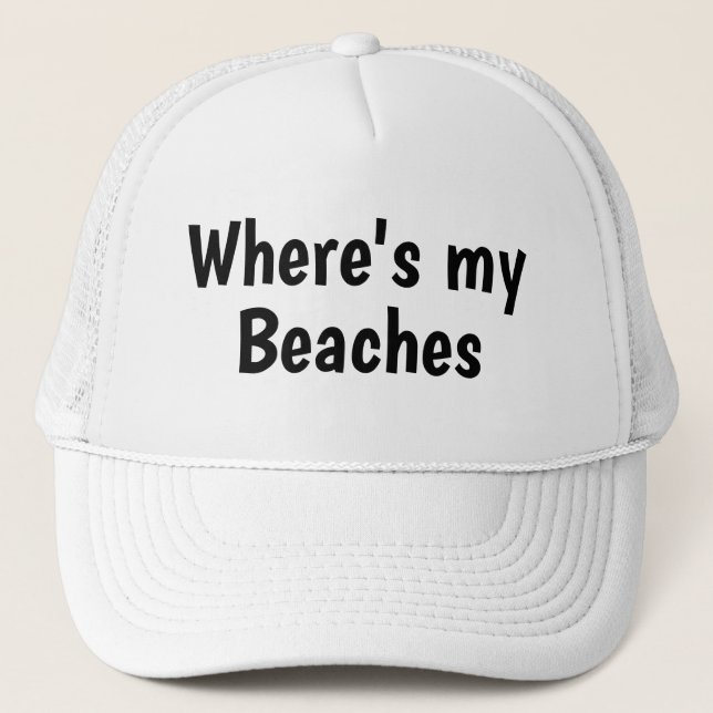 Casquette Drôle Vacances Nouveautés OÙ SONT MES PLAGES (Devant)