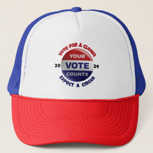 Casquette Drôle Votre Vote Compte Hommes Femmes Trucker Chap