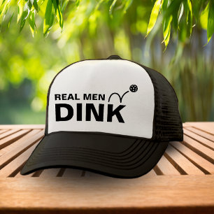 Casquette Drôle Vrai Hommes Dink Blanc & Black Pickleball