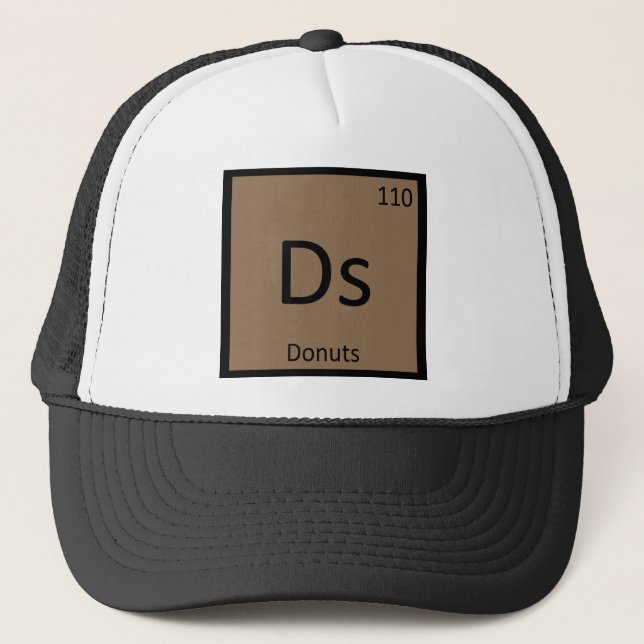 Casquette Ds - Symbole périodique de la table de chimie des  (Devant)