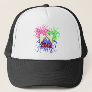 Casquette du Champagne et des feux d'artifice du N